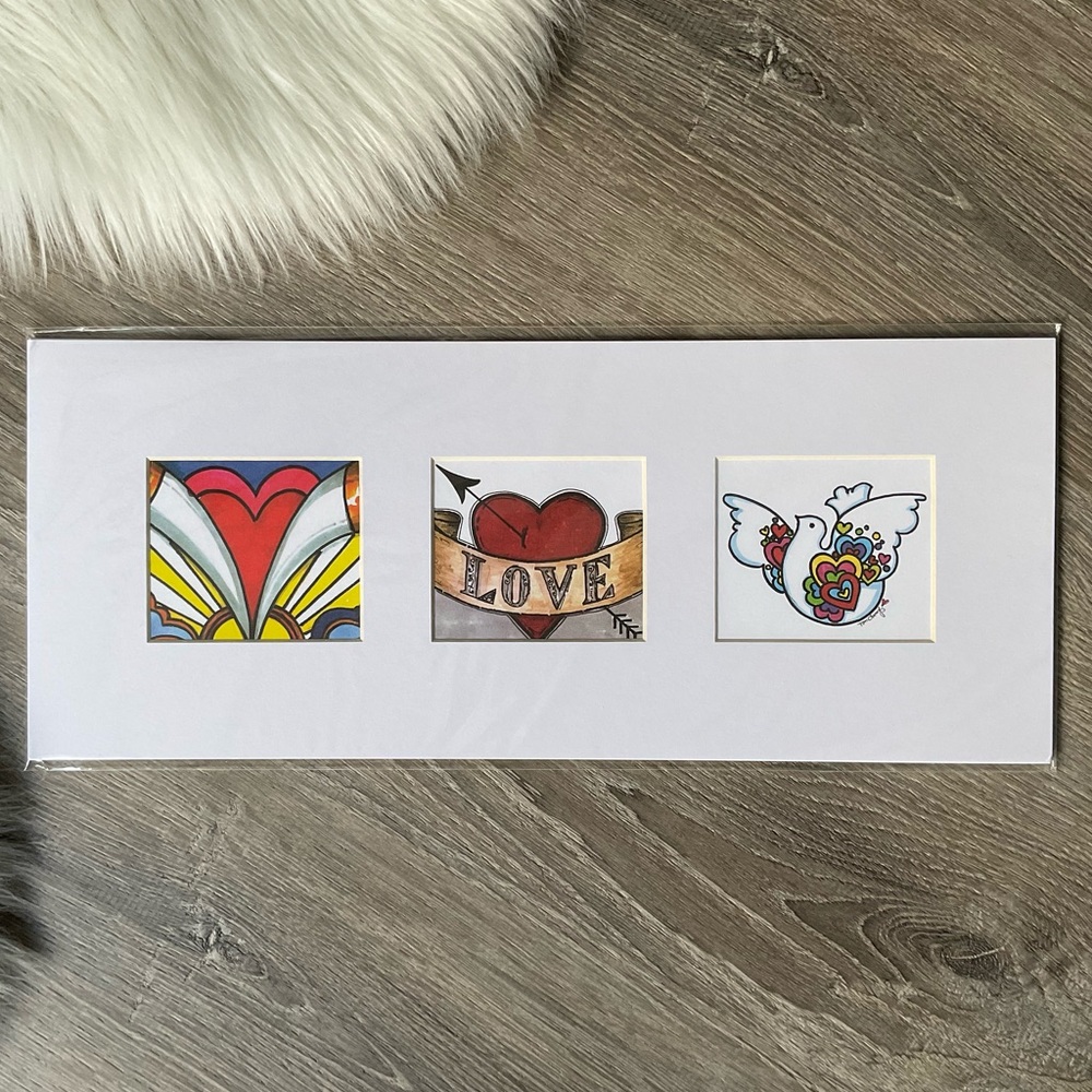 💓Tom Clancy Art “The Love Story” Collection Tattoo-Inspired Matted Frame